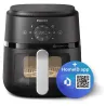 Philips Airfryer | NA221/00 2000 series | Power 1500 W | Capacity 4.2 L | Rapid Air technology | Black/Silver