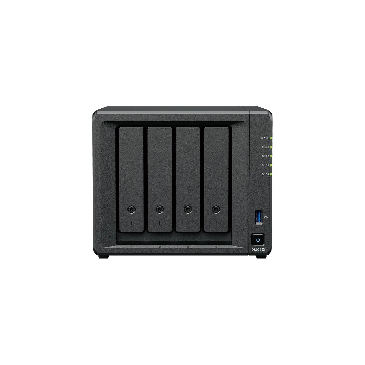 Synology NAS | DS925+ | AMD Ryzen | V1500B | Processor frequency 2.2 GHz | 4 GB | DDR4 ECC SODIMM | Black