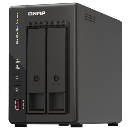 Qnap | 2-Bay desktop NAS | TS-253E-8G | Intel Celeron | J6412 4-core | Processor frequency 2.6 GHz | 8 GB