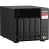 Qnap | 4-Bay QTS and QuTS hero NAS | TS-473A-8G | Up to 4 HDD/SSD Hot-Swap | AMD Ryzen | Ryzen V1500B Quad-Core | Processor freq