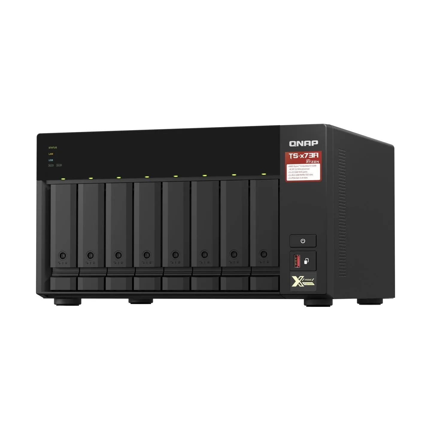 Qnap TS-873A-8G AMD Ryzen V1500B 2.2GHz 8GB RAM