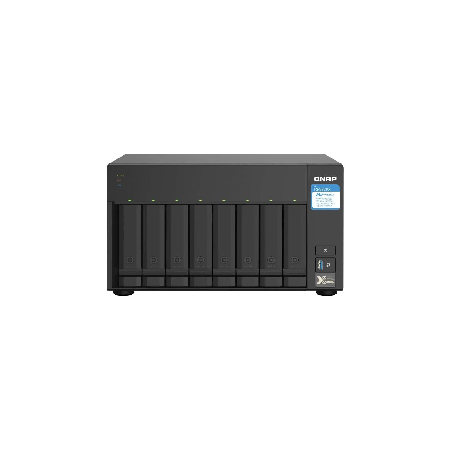 Qnap NAS STORAGE TOWER 8BAY/NO HDD TS-832PX-4G QNAP