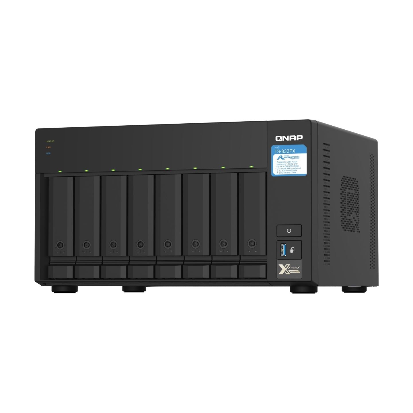 Qnap NAS STORAGE TOWER 8BAY/NO HDD TS-832PX-4G QNAP