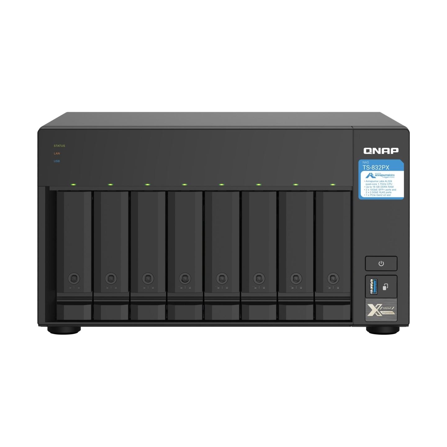 Qnap NAS STORAGE TOWER 8BAY/NO HDD TS-832PX-4G QNAP