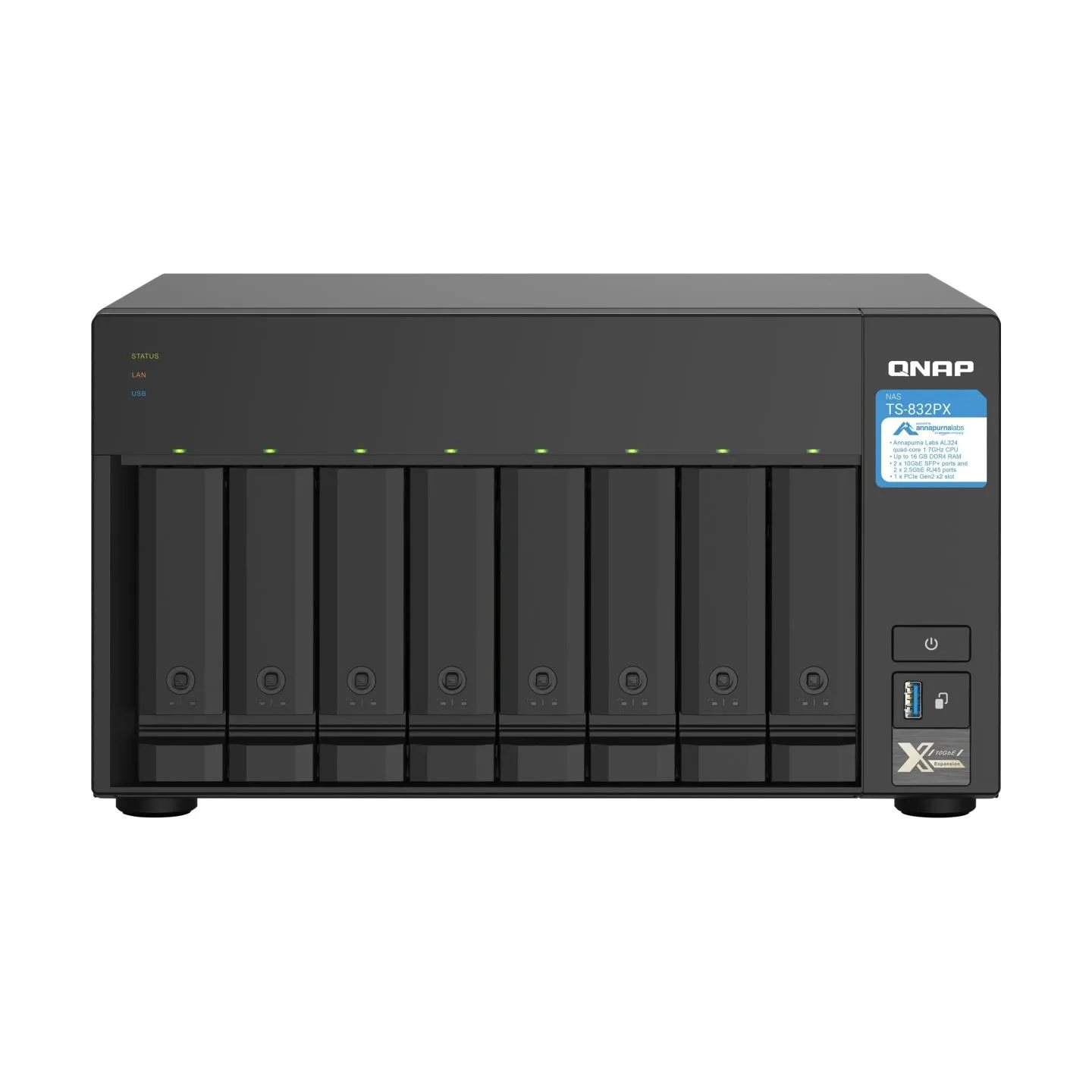 Qnap NAS STORAGE TOWER 8BAY/NO HDD TS-832PX-4G QNAP