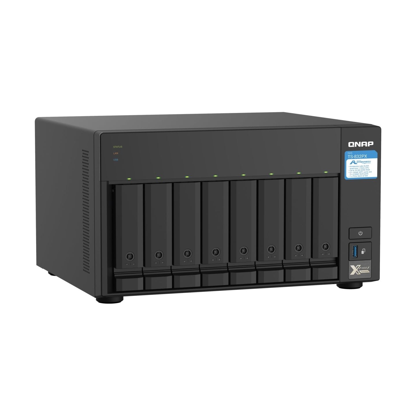 Qnap NAS STORAGE TOWER 8BAY/NO HDD TS-832PX-4G QNAP