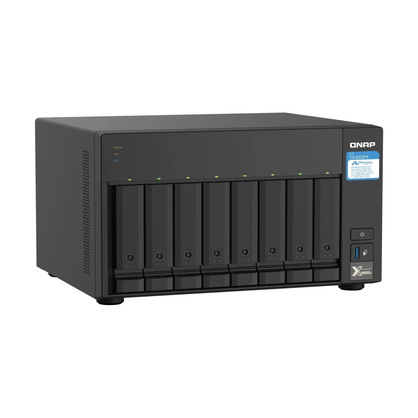 Qnap NAS STORAGE TOWER 8BAY/NO HDD TS-832PX-4G QNAP