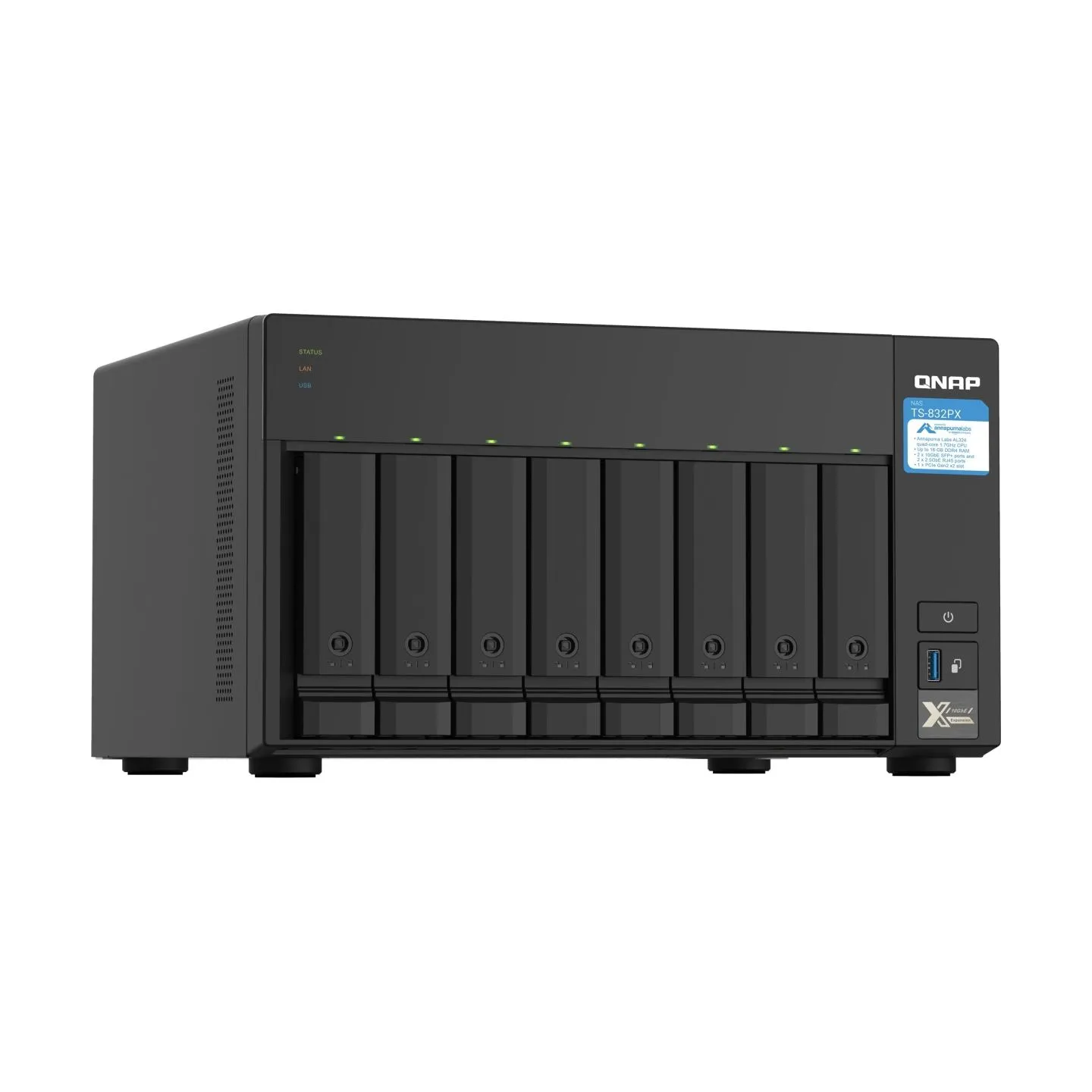 Qnap NAS STORAGE TOWER 8BAY/NO HDD TS-832PX-4G QNAP