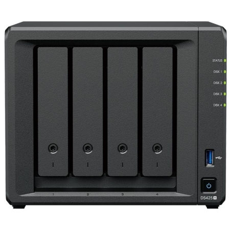 Synology DiskStation | DS425+ | Intel Celeron | J4125 | Processor frequency 2.0 GHz | 2 GB | DDR4 | Black