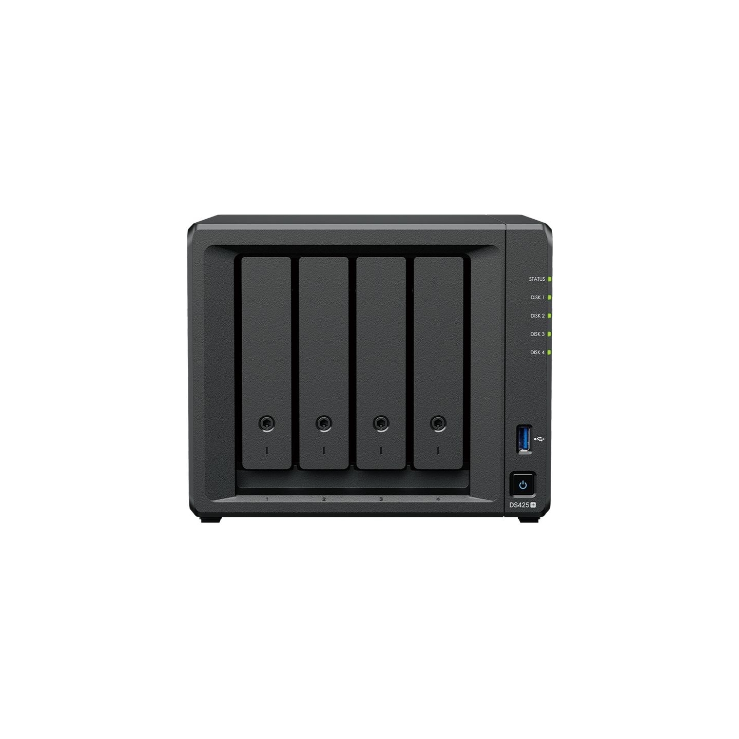 Synology DiskStation | DS425+ | Intel Celeron | J4125 | Processor frequency 2.0 GHz | 2 GB | DDR4 | Black