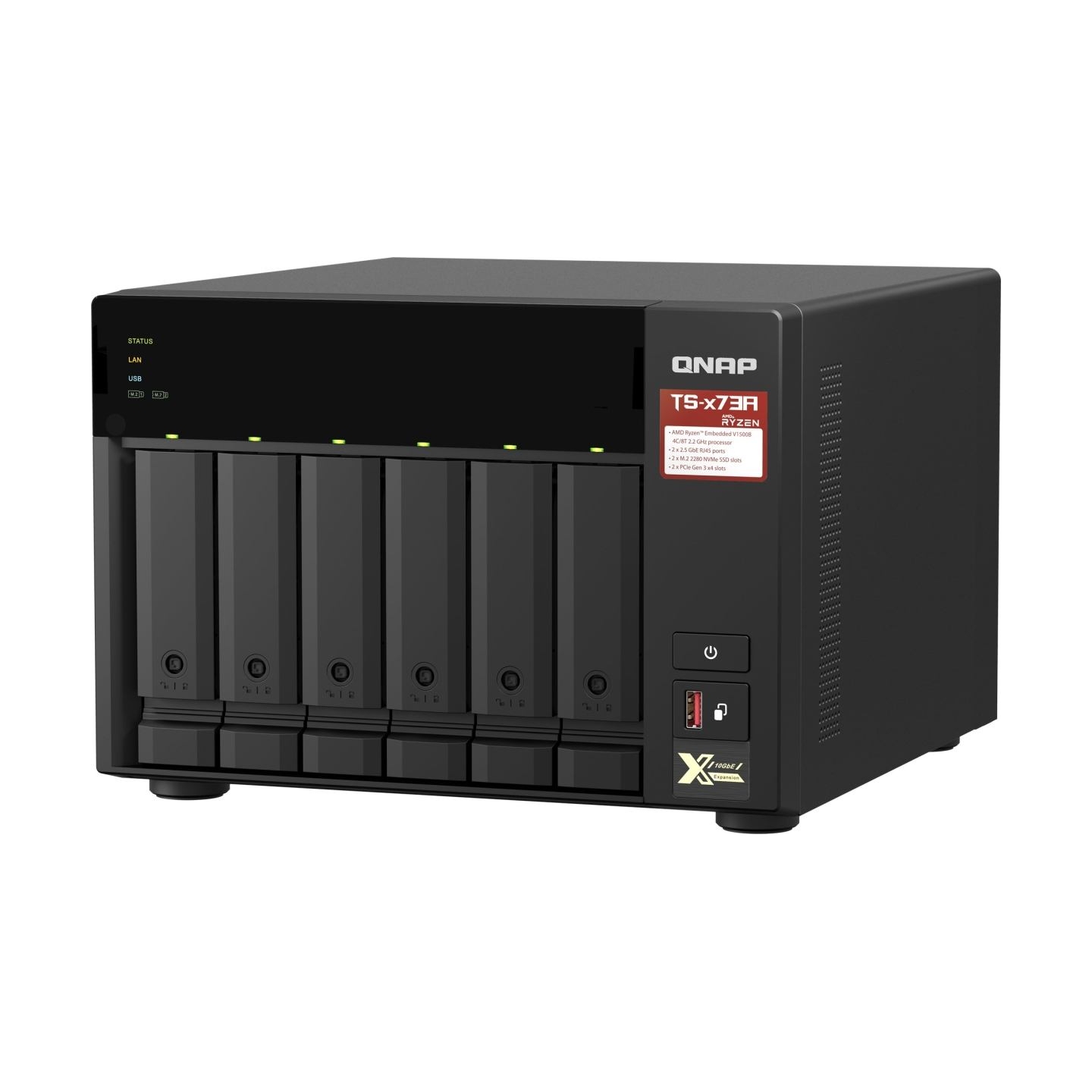 Qnap TS-673A-8G 8GB RAM AMD Ryzen V1500B 2.2GHz