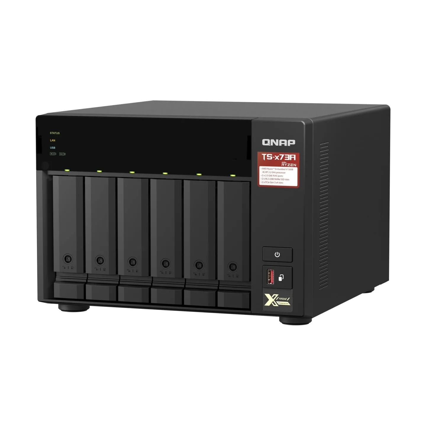 Qnap TS-673A-8G 8GB RAM AMD Ryzen V1500B 2.2GHz