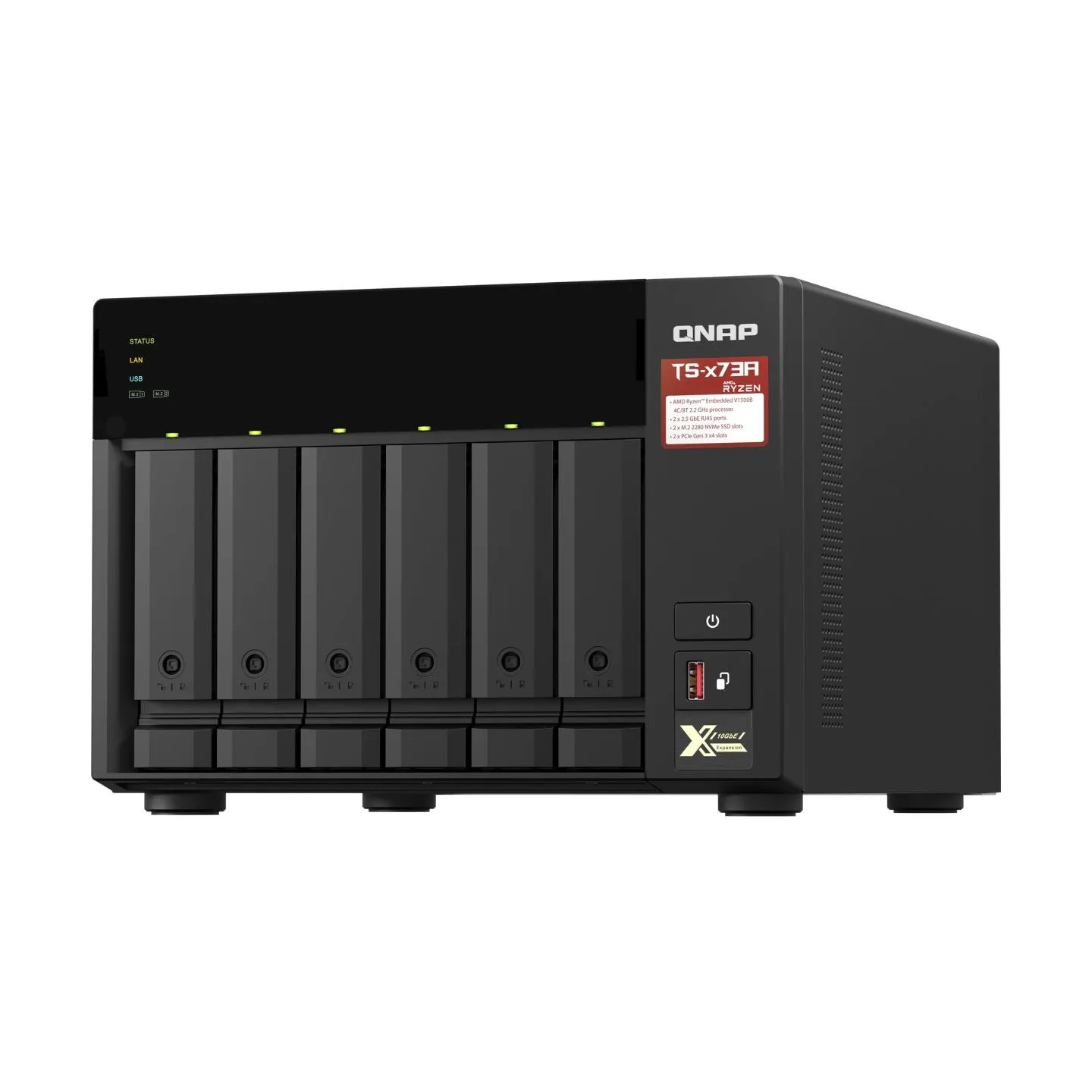 Qnap TS-673A-8G 8GB RAM AMD Ryzen V1500B 2.2GHz