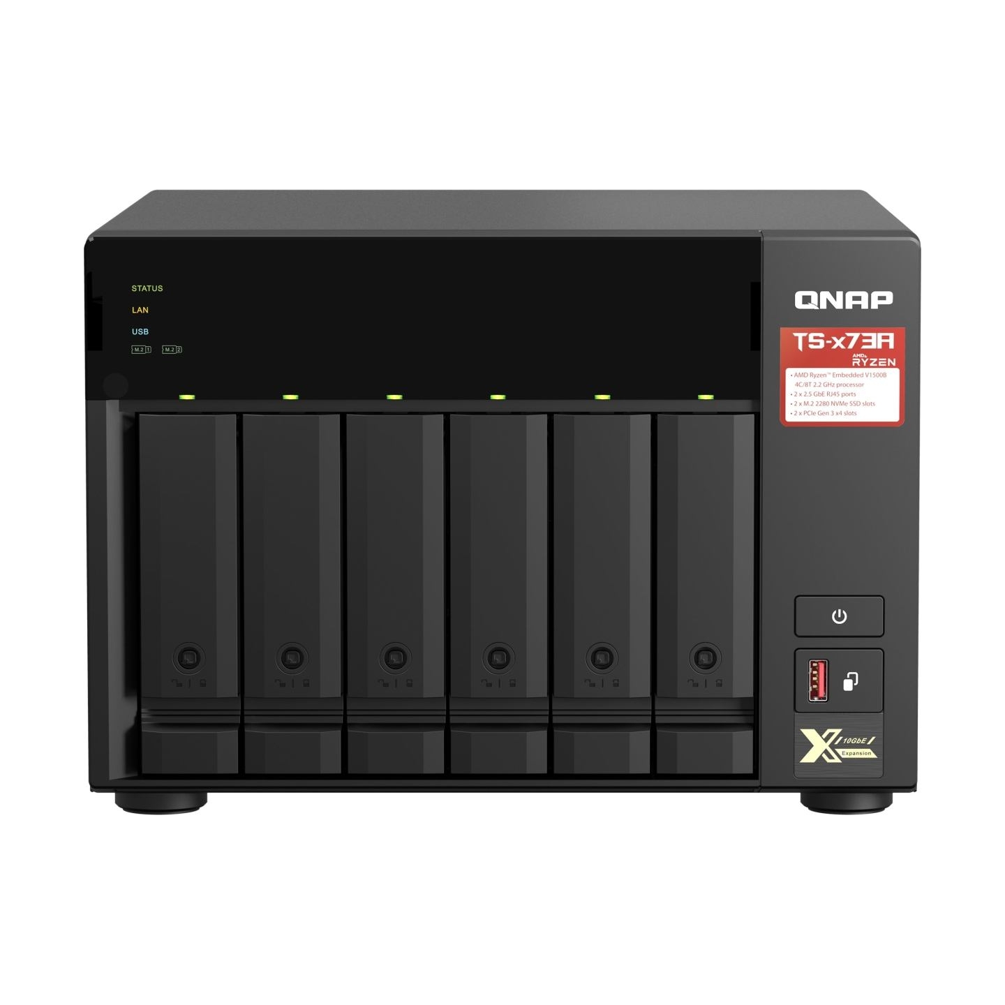Qnap TS-673A-8G 8GB RAM AMD Ryzen V1500B 2.2GHz