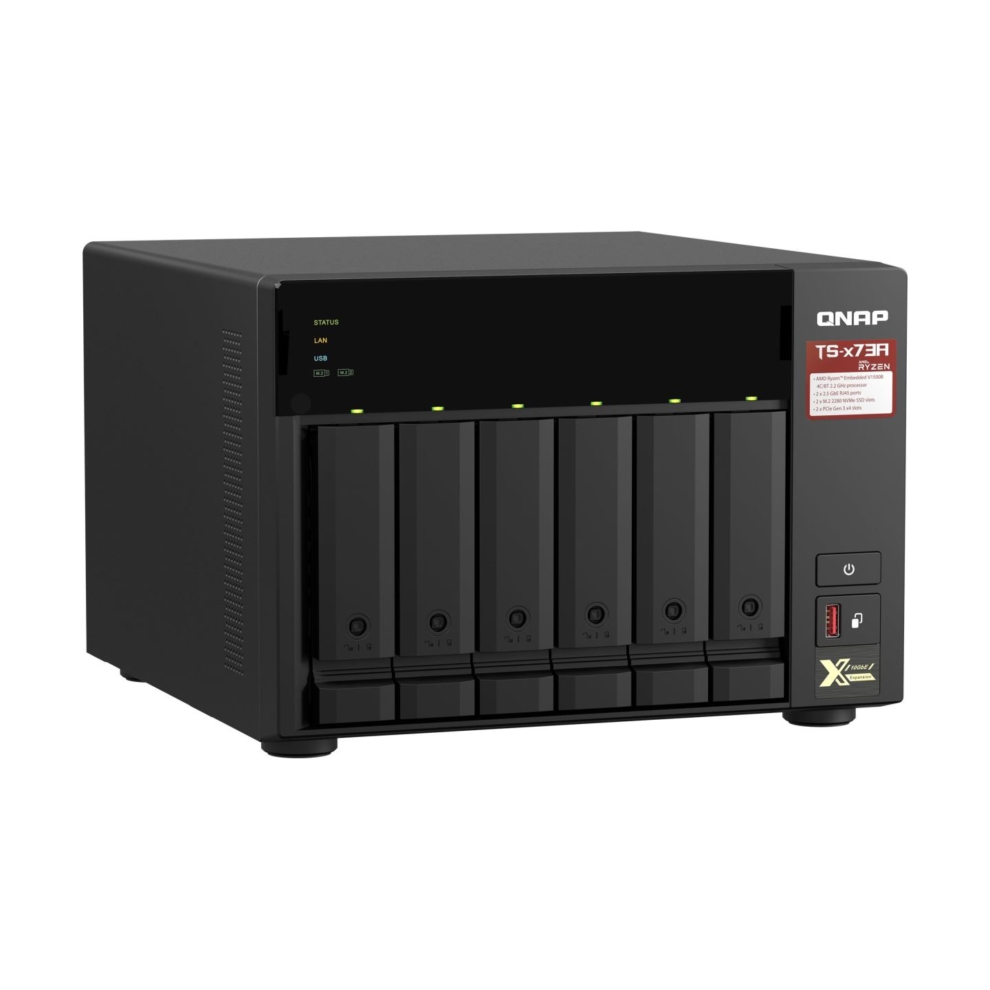 Qnap TS-673A-8G 8GB RAM AMD Ryzen V1500B 2.2GHz