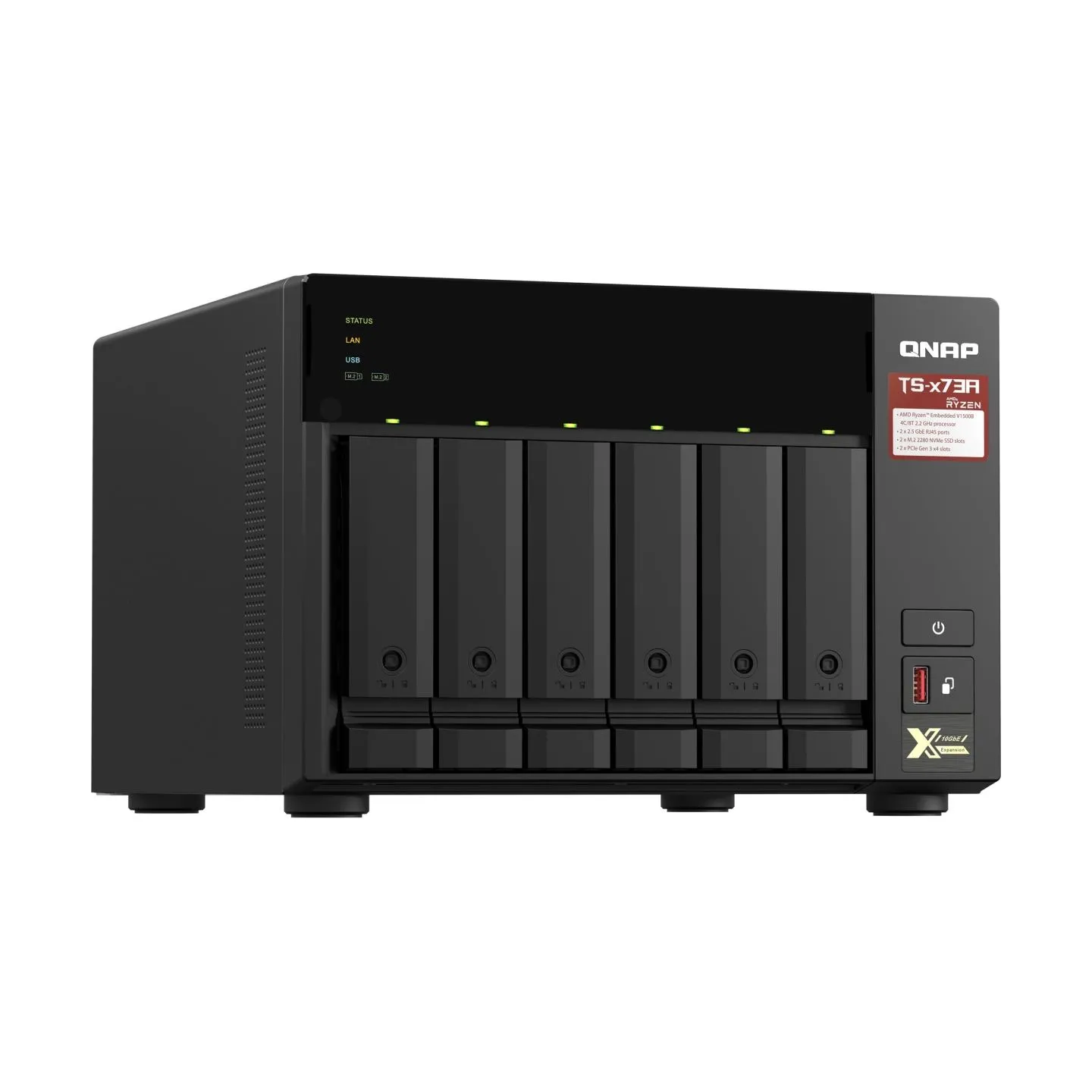 Qnap TS-673A-8G 8GB RAM AMD Ryzen V1500B 2.2GHz
