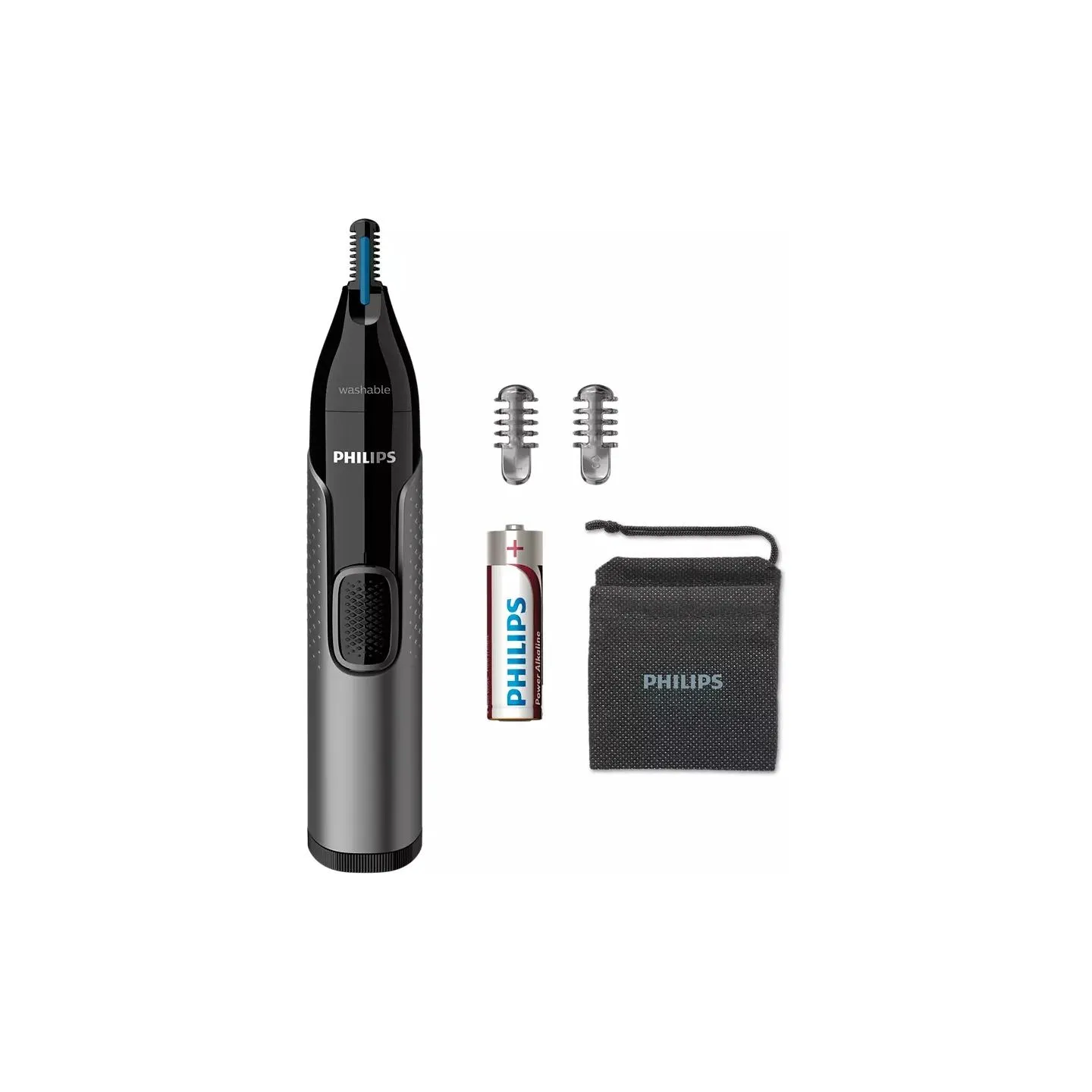 Philips series 3000 Comfortable nose, ear & eyebrow trimmer NT3650/16 100% waterproof, Dual-sided Protective Guard system / NT36