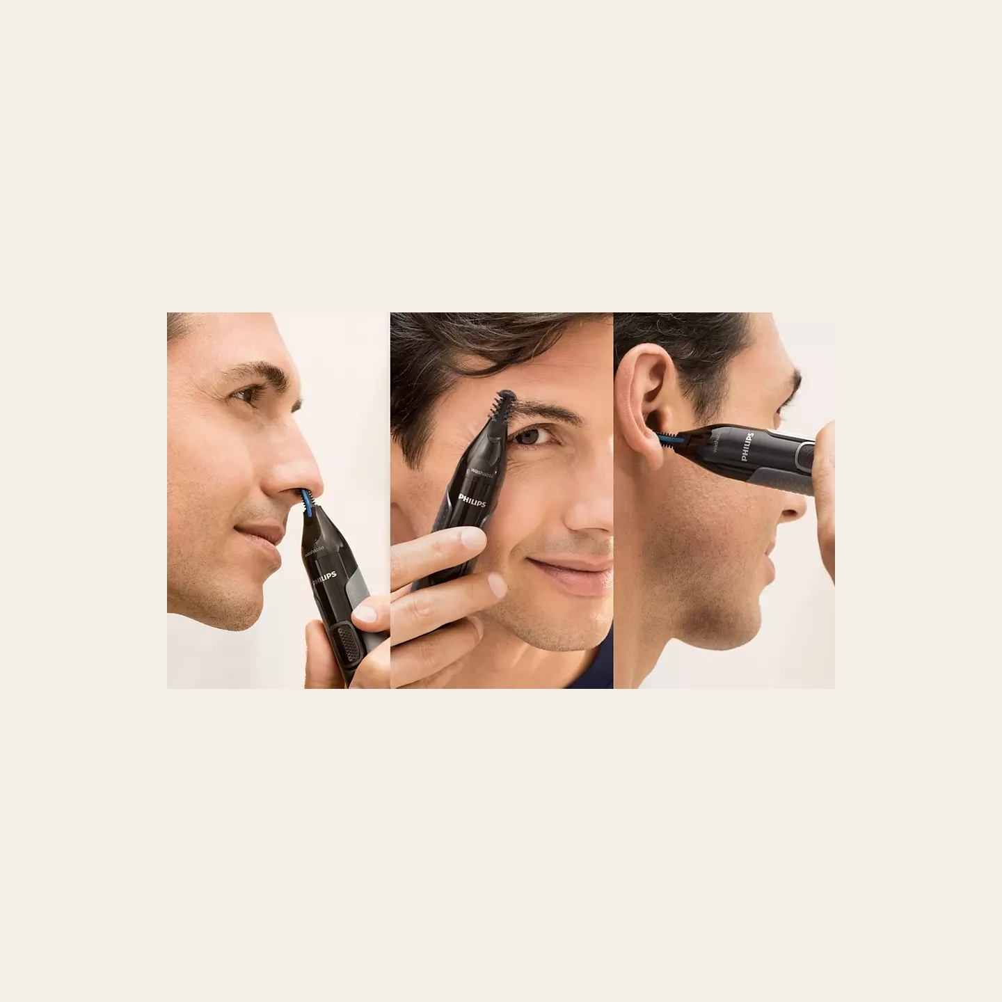 Philips series 3000 Comfortable nose, ear & eyebrow trimmer NT3650/16 100% waterproof, Dual-sided Protective Guard system / NT36