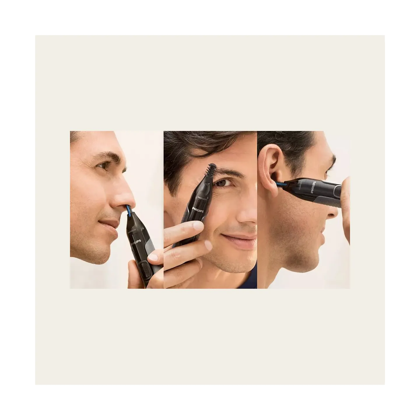 Philips series 3000 Comfortable nose, ear & eyebrow trimmer NT3650/16 100% waterproof, Dual-sided Protective Guard system / NT36