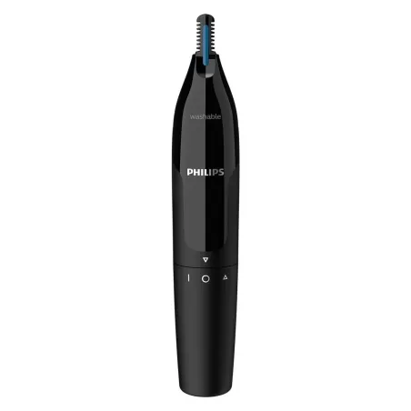 Philips Nose & ear trimmer NT1650/16 100% waterproof, Dual-sided protective guard system, Rotating switch, AA-battery included /