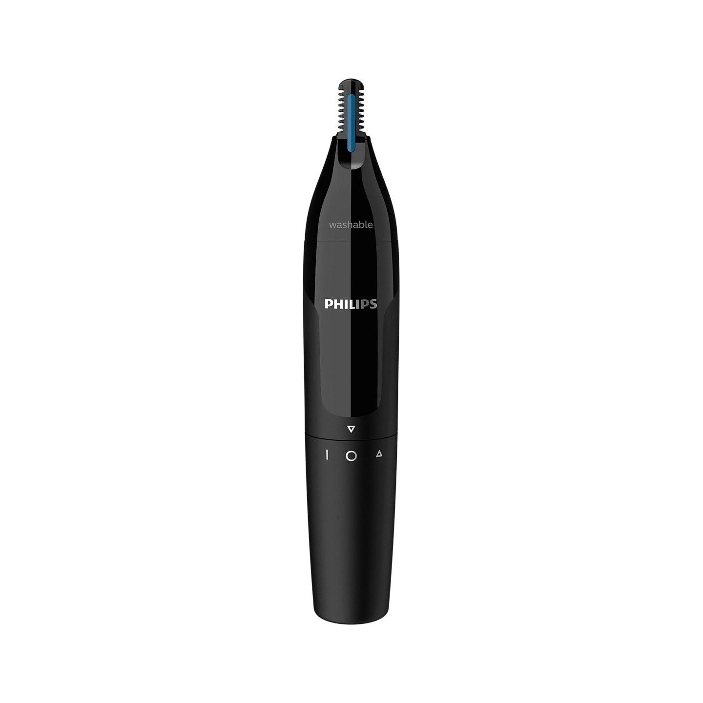 Philips Nose & ear trimmer NT1650/16 100% waterproof, Dual-sided protective guard system, Rotating switch, AA-battery included /