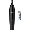 Philips Nose & ear trimmer NT1650/16 100% waterproof, Dual-sided protective guard system, Rotating switch, AA-battery included /