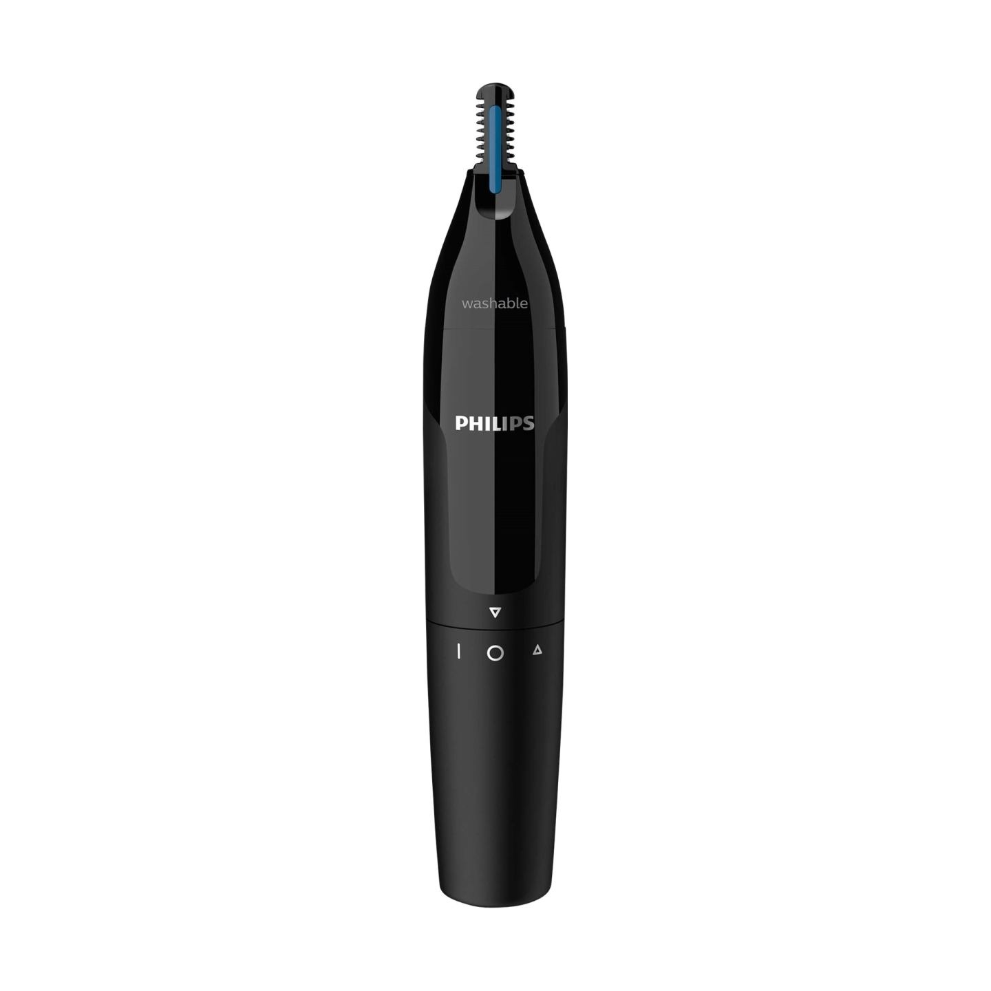 Philips Nose & ear trimmer NT1650/16 100% waterproof, Dual-sided protective guard system, Rotating switch, AA-battery included /