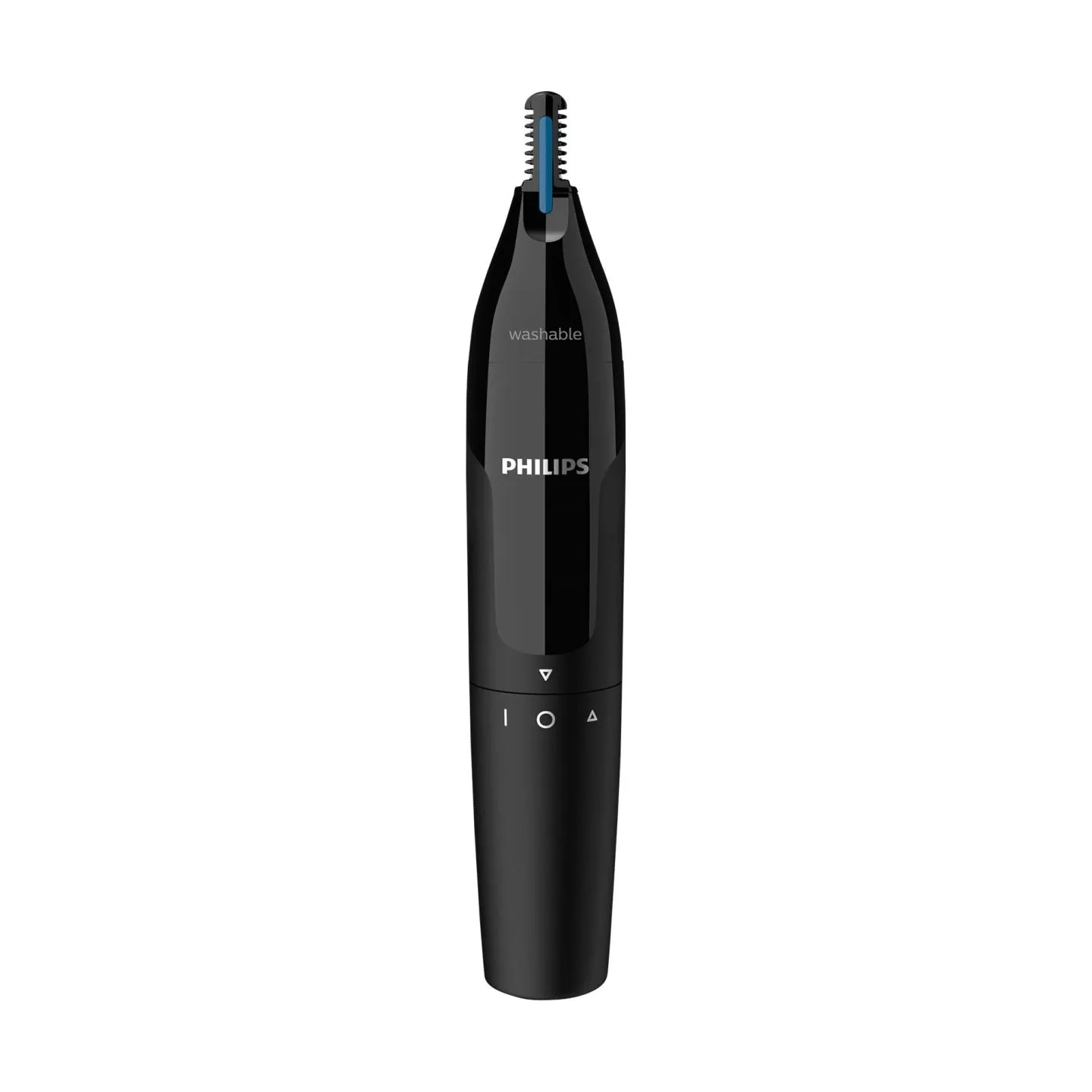 Philips Nose & ear trimmer NT1650/16 100% waterproof, Dual-sided protective guard system, Rotating switch, AA-battery included /