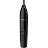 Philips Nose & ear trimmer NT1650/16 100% waterproof, Dual-sided protective guard system, Rotating switch, AA-battery included /