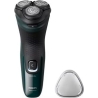 Philips Wet or Dry electric shaver X3002/00, Wet&Dry, PowerCut Blade System, 4D Flex Heads, 40min shaving / 1h charge, 5min Quic