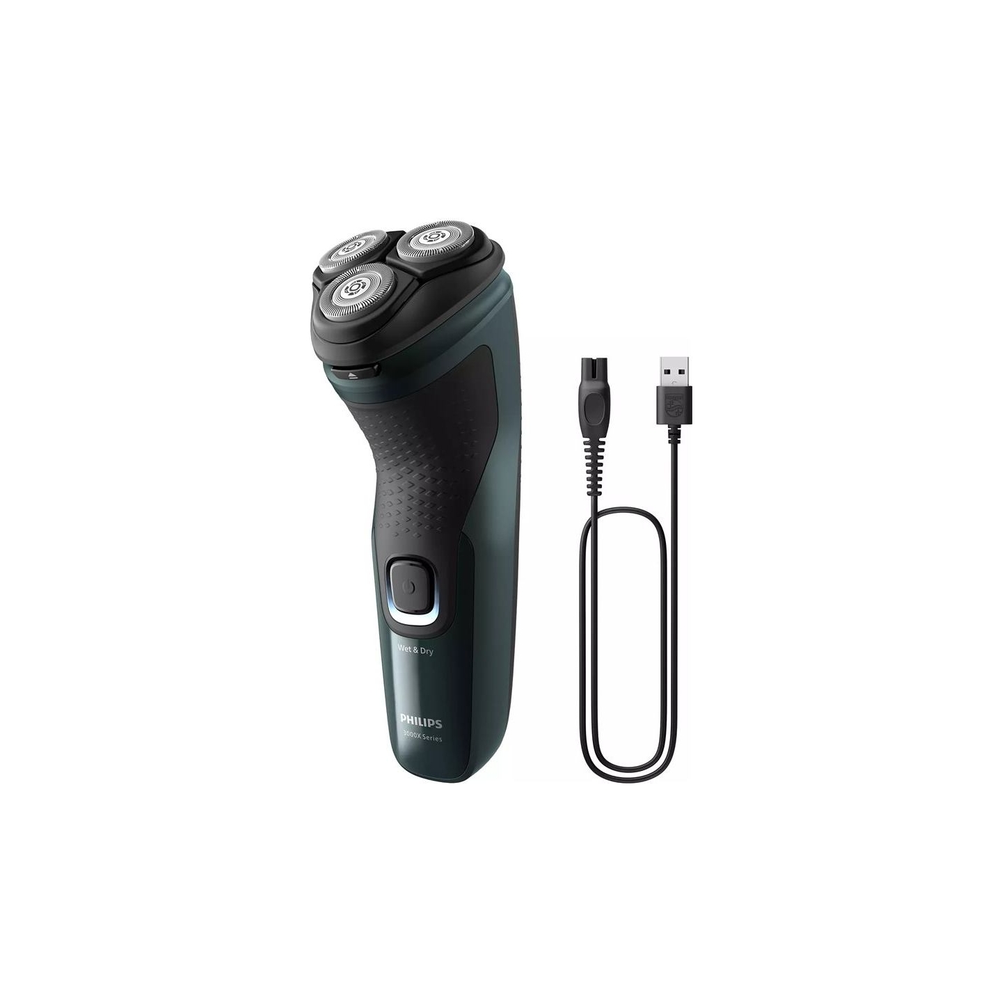 Philips Wet or Dry electric shaver X3002/00, Wet&Dry, PowerCut Blade System, 4D Flex Heads, 40min shaving / 1h charge, 5min Quic