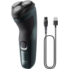 Philips Wet or Dry electric shaver X3002/00, Wet&Dry, PowerCut Blade System, 4D Flex Heads, 40min shaving / 1h charge, 5min Quic