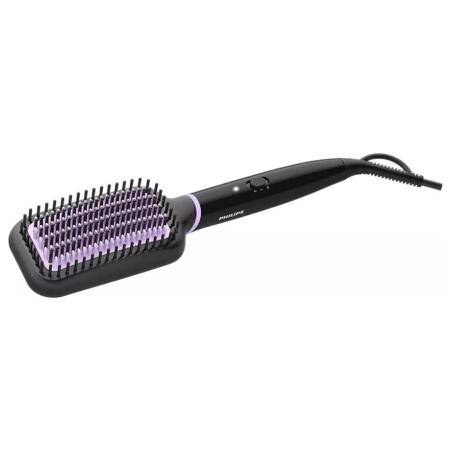 Philips Heated Straigthening Brush BHH880/00,ceramic coating,heated and nylon bristle design for best results,thermo sensor for 