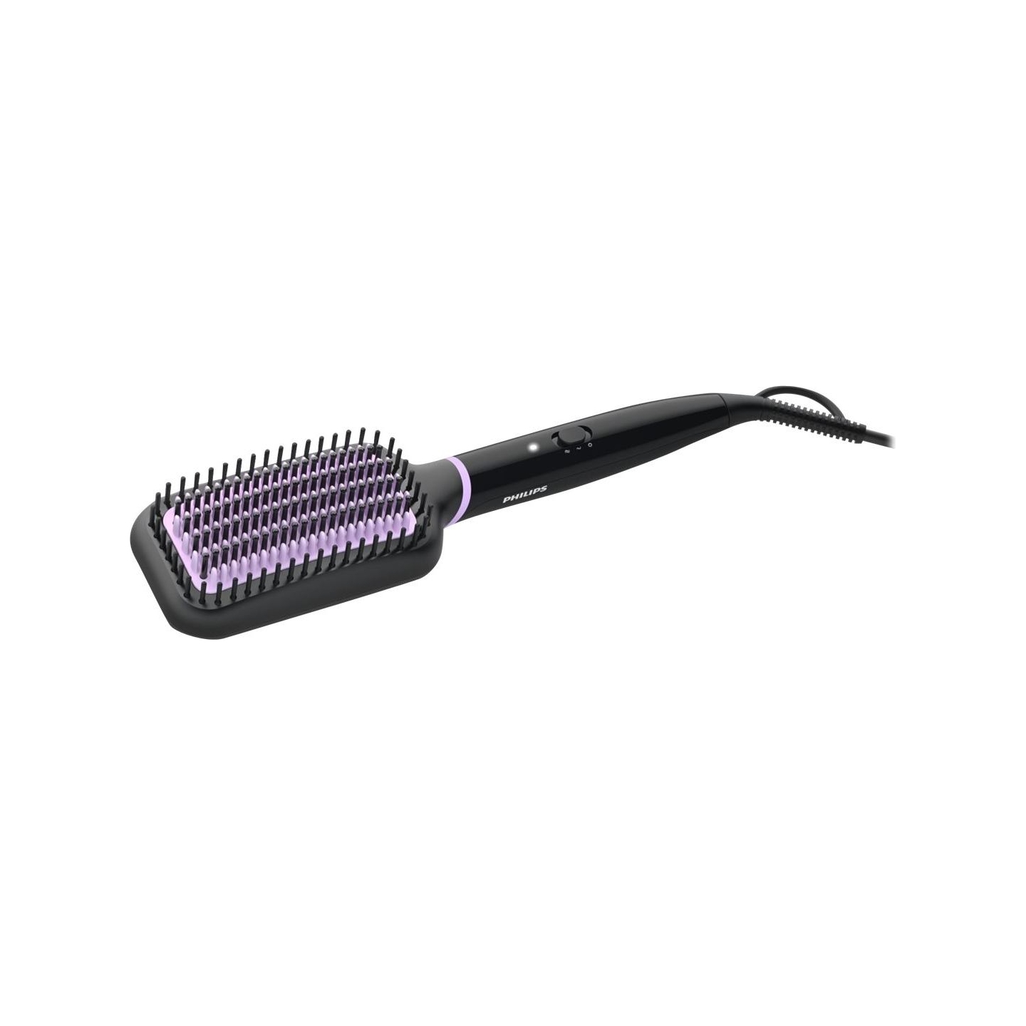 Philips Heated Straigthening Brush BHH880/00,ceramic coating,heated and nylon bristle design for best results,thermo sensor for 