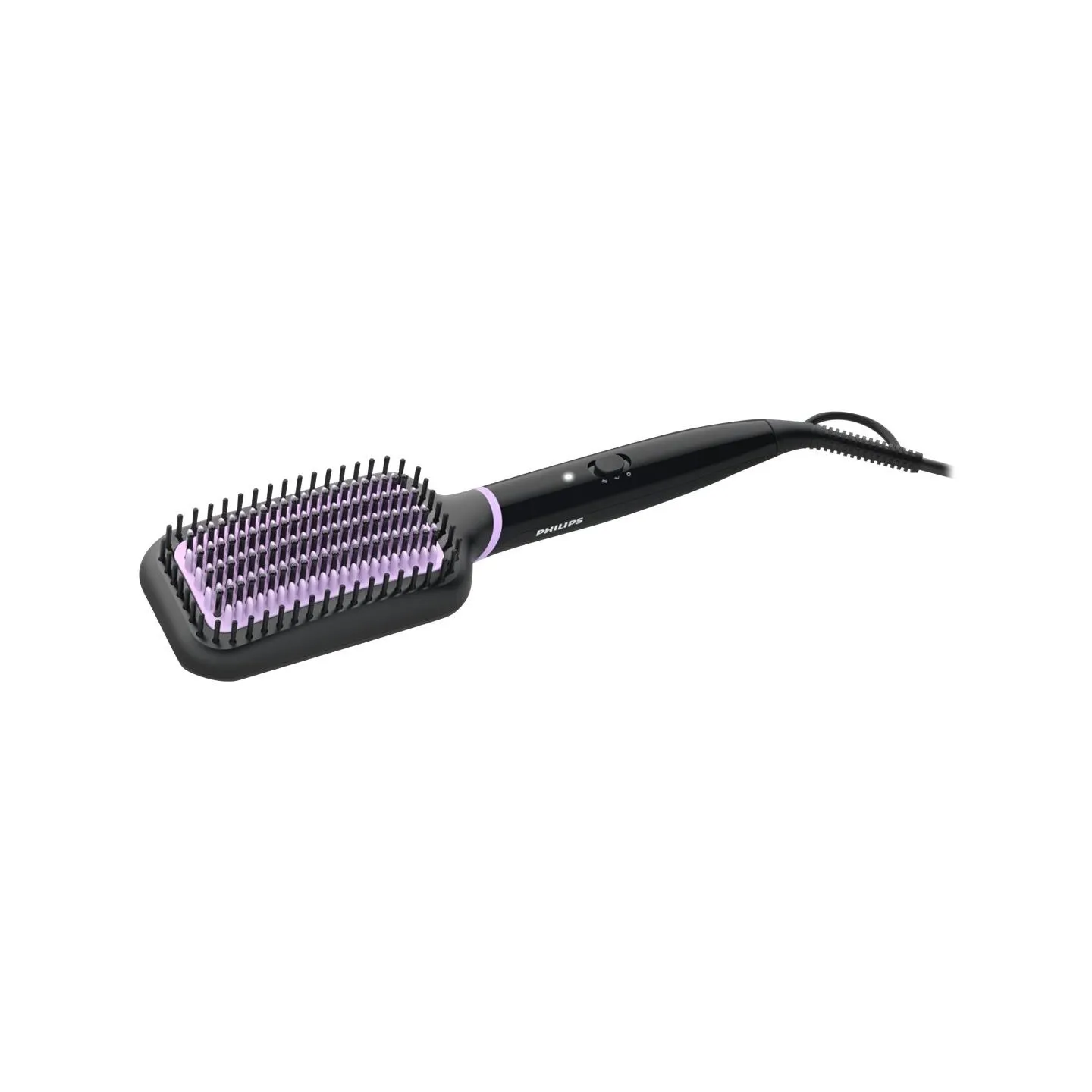 Philips Heated Straigthening Brush BHH880/00,ceramic coating,heated and nylon bristle design for best results,thermo sensor for 