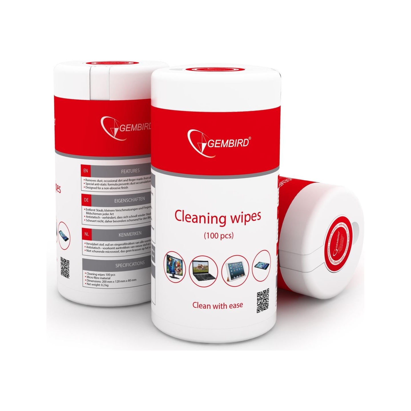 Gembird CK-WW100-01 Wipes for cleaning