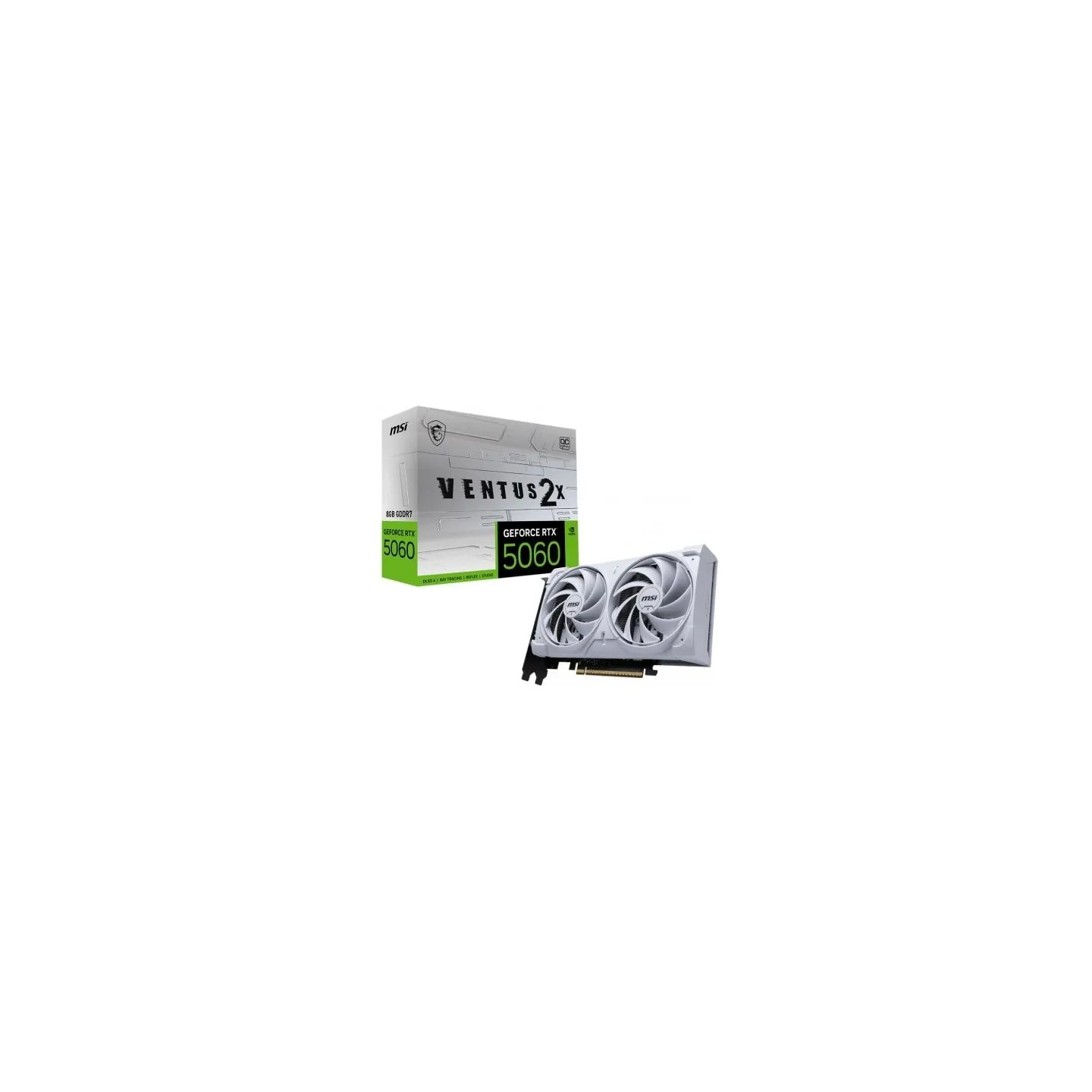 MSI Graphics card GeFroce RTX 5060 8G VENTUS 2X OC WHITE