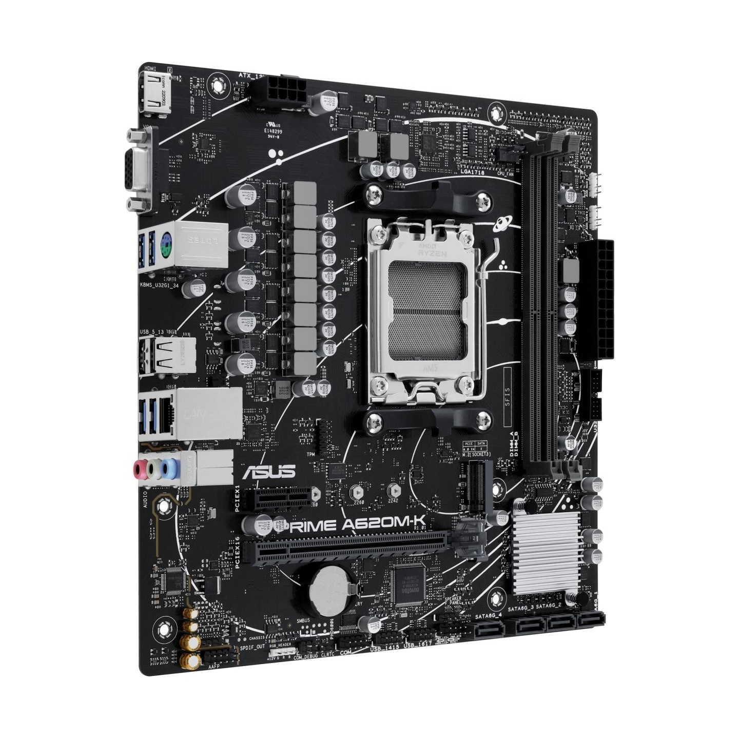 Asus Mainboard|ASUS|AMD A620|Micro-ATX|Memory DDR5|Memory slots 2|1xPCI-Express 3.0 1x|1xPCI-Express 4.0 16x|1xM.2|1x15pin D-sub