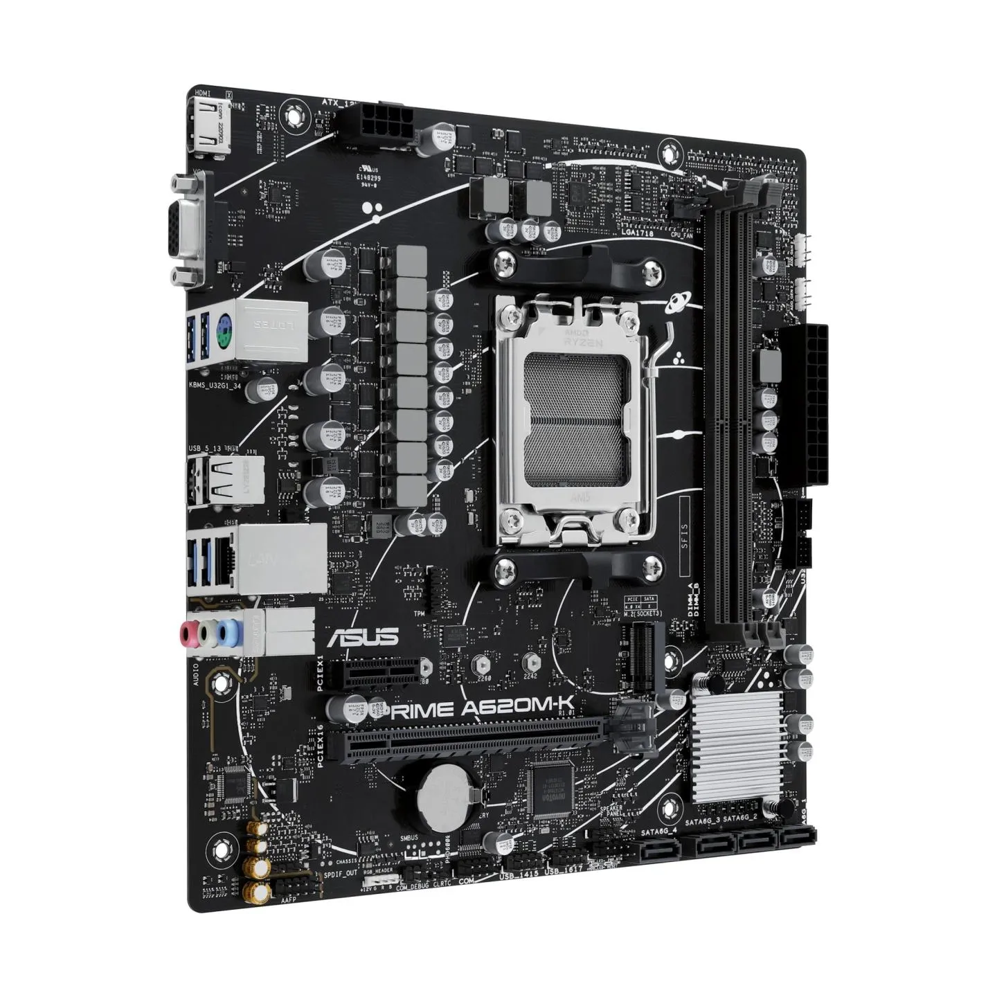 Asus Mainboard|ASUS|AMD A620|Micro-ATX|Memory DDR5|Memory slots 2|1xPCI-Express 3.0 1x|1xPCI-Express 4.0 16x|1xM.2|1x15pin D-sub