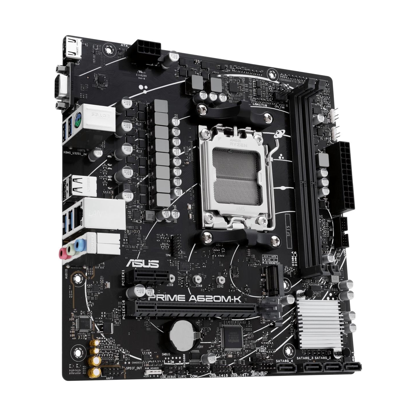 Asus Mainboard|ASUS|AMD A620|Micro-ATX|Memory DDR5|Memory slots 2|1xPCI-Express 3.0 1x|1xPCI-Express 4.0 16x|1xM.2|1x15pin D-sub