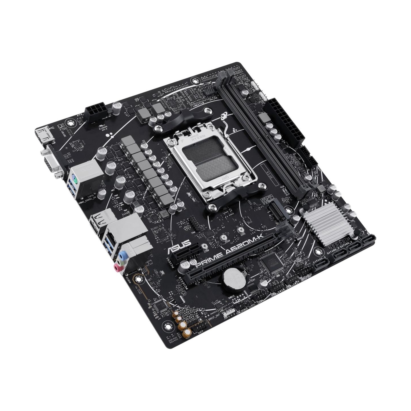 Asus Mainboard|ASUS|AMD A620|Micro-ATX|Memory DDR5|Memory slots 2|1xPCI-Express 3.0 1x|1xPCI-Express 4.0 16x|1xM.2|1x15pin D-sub