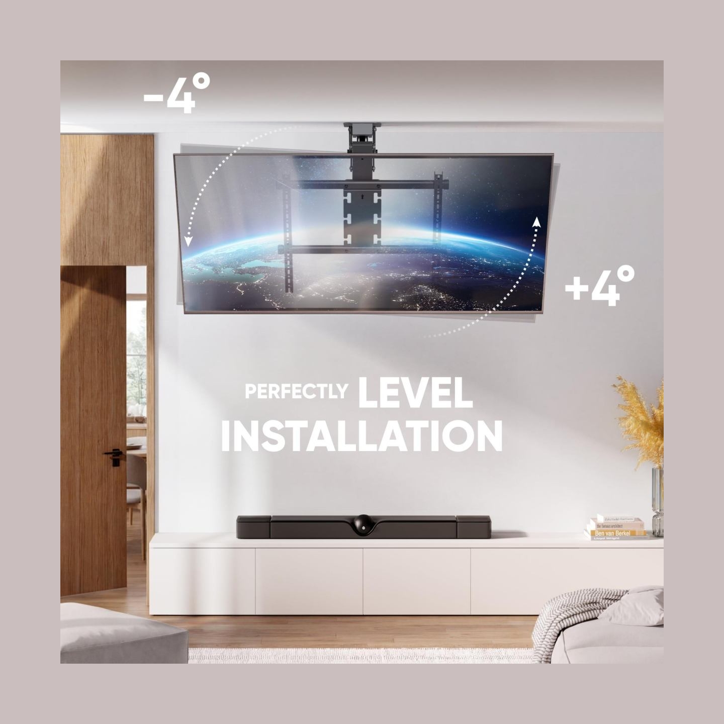 Onkron TV SET ACC CEILING MOUNT/50-75" BLACK N3LE-B ONKRON