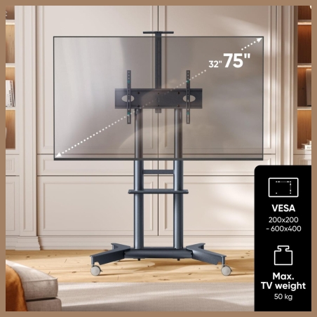 Onkron TV SET ACC MOBILE STAND/32-75"/GRAPHITE TS1571-G ONKRON
