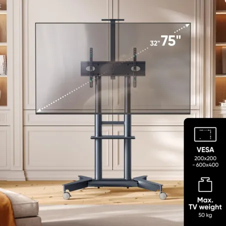 Onkron TV SET ACC MOBILE STAND/32-75"/GRAPHITE TS1571-G ONKRON