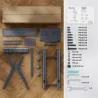 Onkron TV SET ACC MOBILE STAND/32-75"/GRAPHITE TS1571-G ONKRON