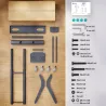 Onkron TV SET ACC MOBILE STAND/55-90"/GRAPHITE TS1871-G ONKRON