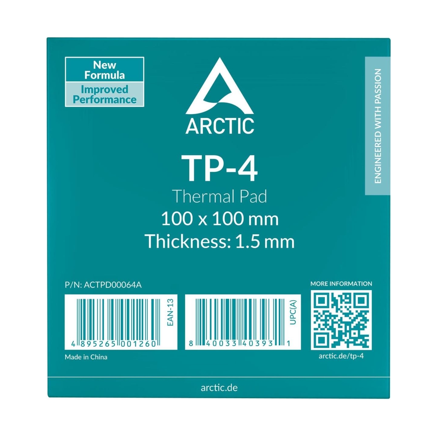 Arctic CPU COOLER ACC THERMAL PAD/100X100X1.5 ACTPD00064A ARCTIC
