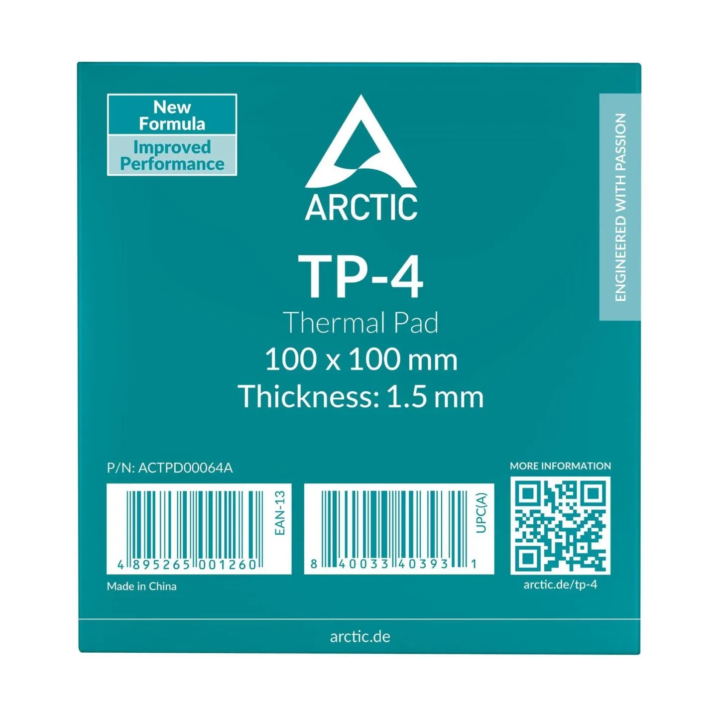 Arctic CPU COOLER ACC THERMAL PAD/100X100X1.5 ACTPD00064A ARCTIC