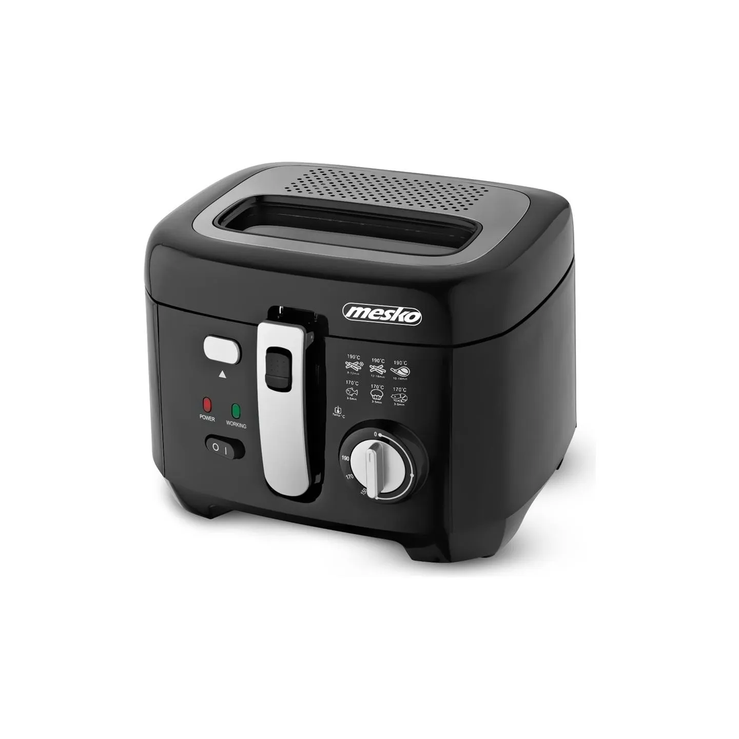 Mesko | Deep fryer | MS 4908 | Power 1800 W | Capacity 2.5 L | Black