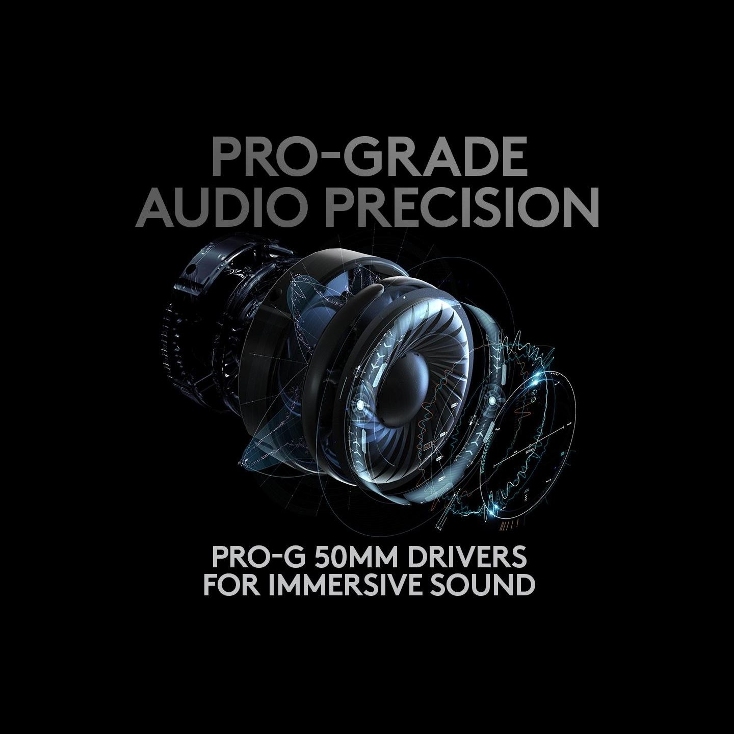 Logitech G PRO X LIGHTSPEED Wireless Gaming Headset - Blue Mic - BLACK